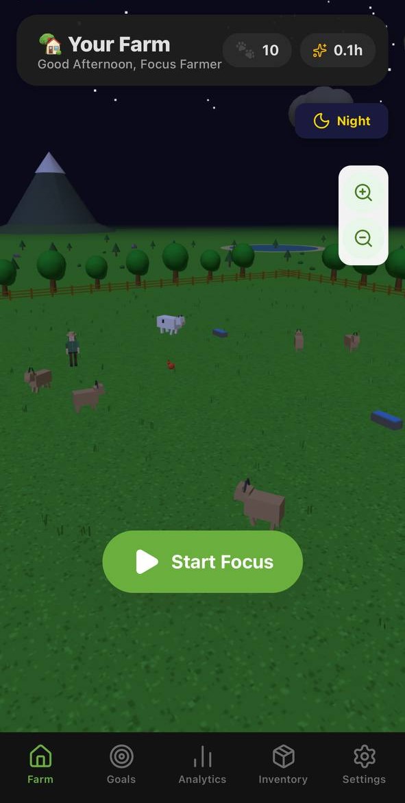 3D Farm Night View